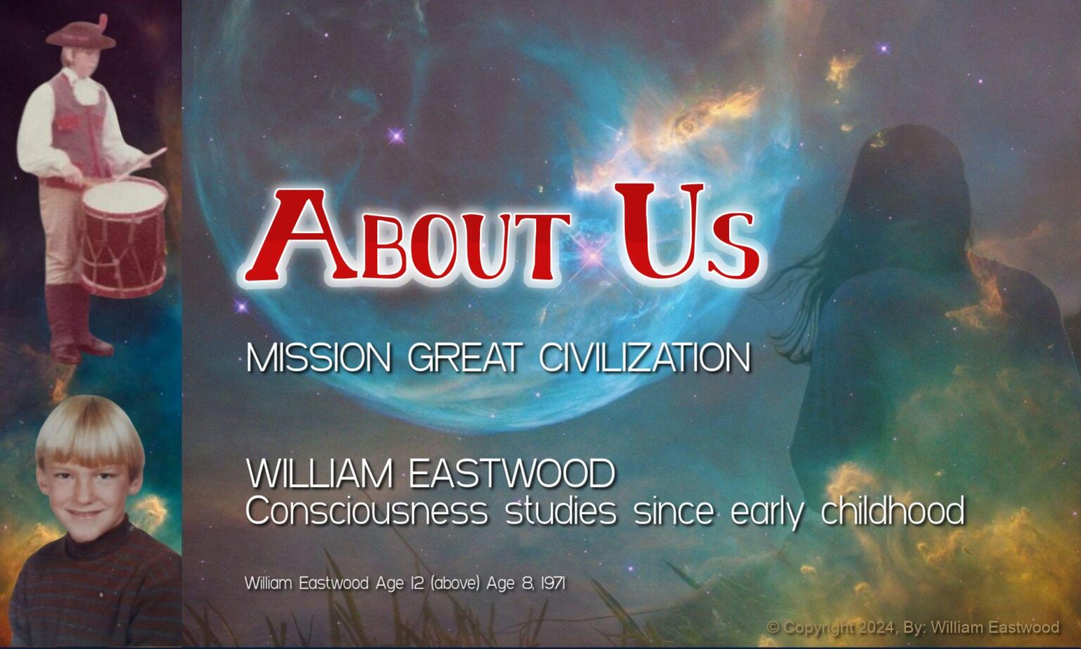 William Eastwood of Hawaii Guilford Connecticut Durango Colorado Film Book Writer, scientist alchemist Founder of Earth Network