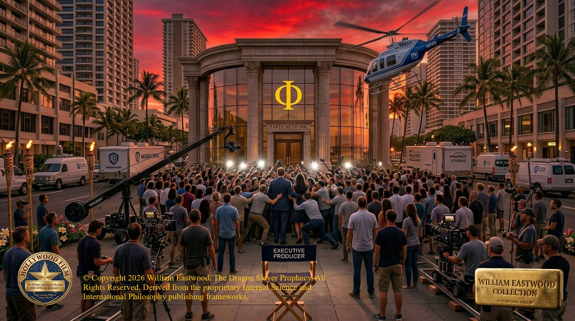 Earth Network building on Oahu film scene